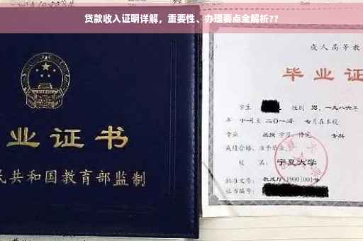 贷款收入证明详解，重要性、办理要点全解析??
