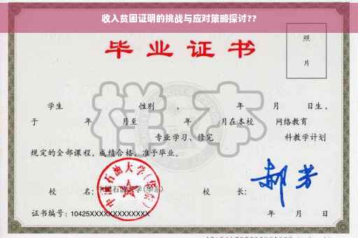 收入贫困证明的挑战与应对策略探讨??