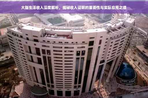 大阪生活收入深度解析，揭秘收入证明的重要性与实际应用之道