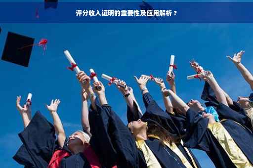 评分收入证明的重要性及应用解析 ?