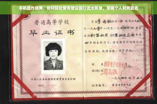 手机操作指南，如何轻松查看建设银行流水账单，掌握个人财务动态