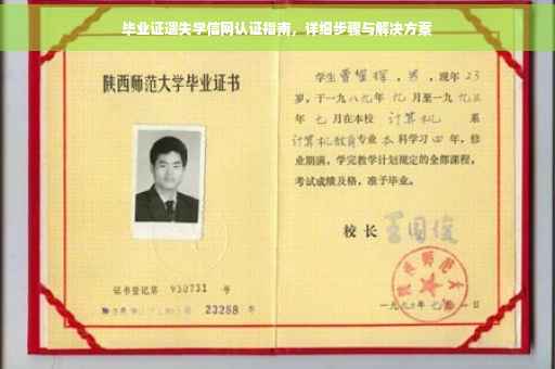 毕业证遗失学信网认证指南，详细步骤与解决方案