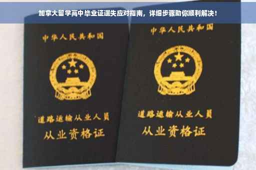 加拿大留学高中毕业证遗失应对指南，详细步骤助你顺利解决！