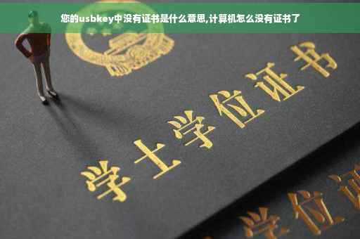 您的usbkey中没有证书是什么意思,计算机怎么没有证书了