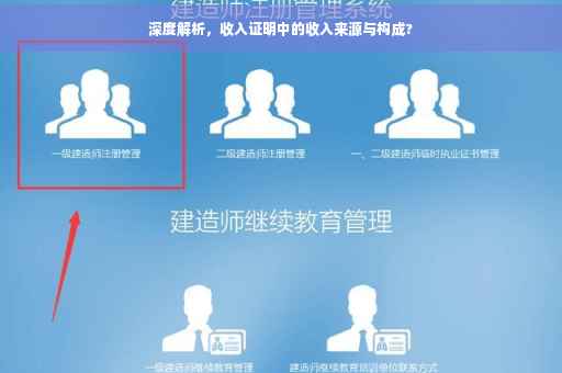 深度解析，收入证明中的收入来源与构成?