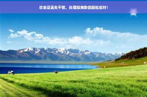 毕业证丢失不慌，处理指南助你轻松应对！