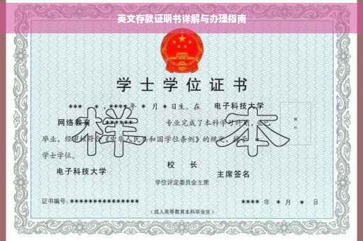 英文存款证明书详解与办理指南