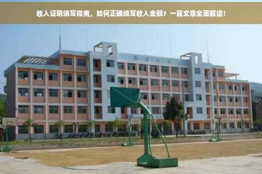 收入证明填写指南，如何正确填写收入金额？一篇文章全面解读！