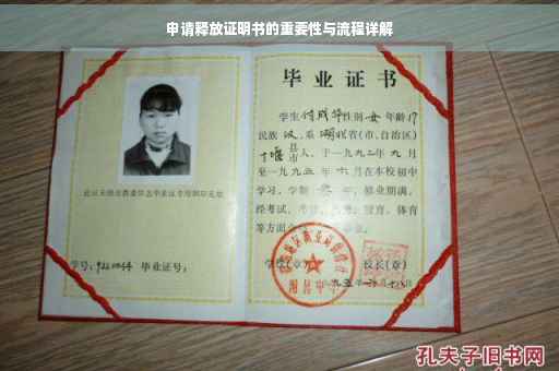 申请释放证明书的重要性与流程详解