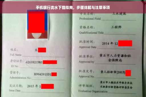 手机银行流水下载指南，步骤详解与注意事项