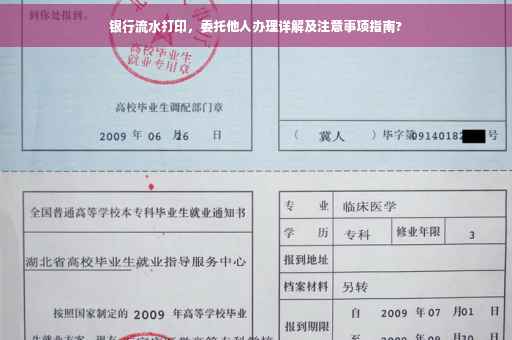 银行流水打印，委托他人办理详解及注意事项指南?