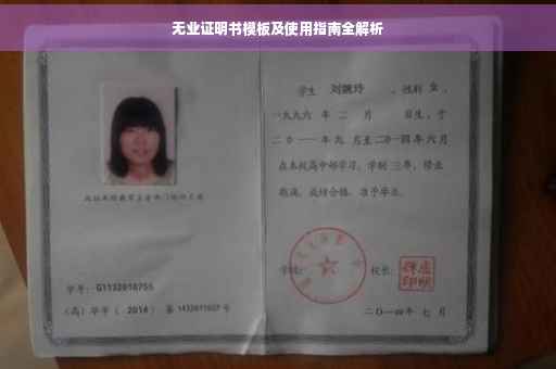 无业证明书模板及使用指南全解析