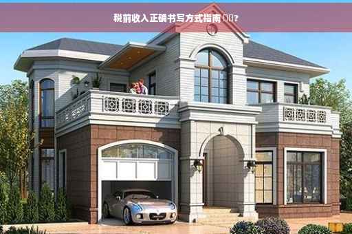 税前收入正确书写方式指南 ⚡️?