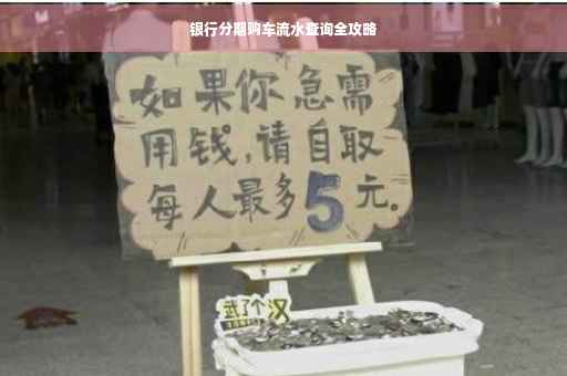 银行分期购车流水查询全攻略