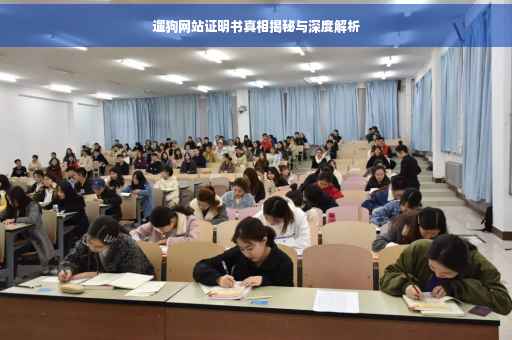 遛狗网站证明书真相揭秘与深度解析