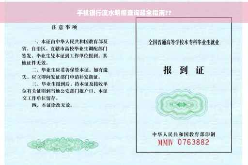 手机银行流水明细查询超全指南??