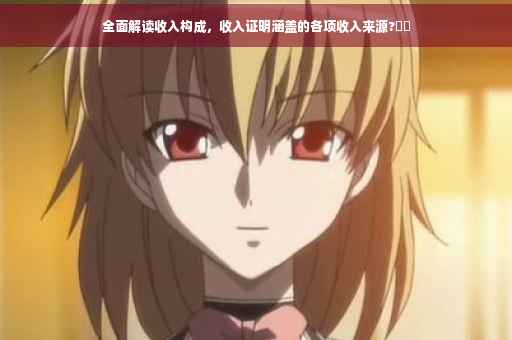 全面解读收入构成，收入证明涵盖的各项收入来源?⚡️
