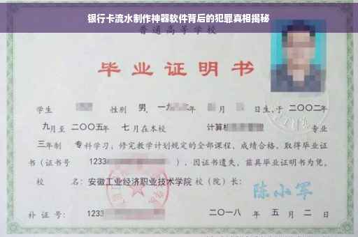 银行卡流水制作神器软件背后的犯罪真相揭秘