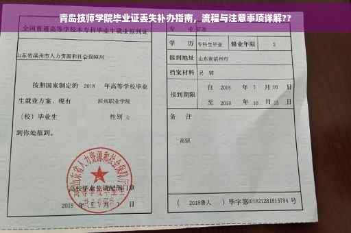 青岛技师学院毕业证丢失补办指南，流程与注意事项详解??