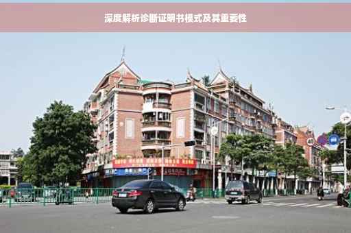 深度解析诊断证明书模式及其重要性
