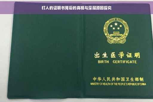 打人的证明书背后的真相与深层原因探究