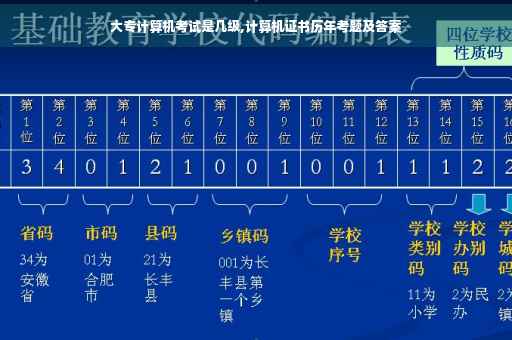 大专计算机考试是几级,计算机证书历年考题及答案