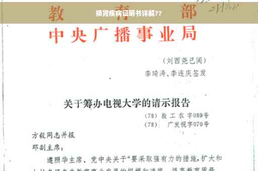 换肾疾病证明书详解??