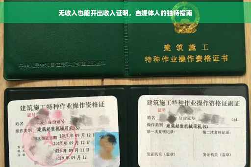 无收入也能开出收入证明，自媒体人的独特指南