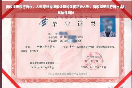 有收据无银行流水，入账策略需谨慎处理或如何巧妙入账，有收据无银行流水需注意法律风险