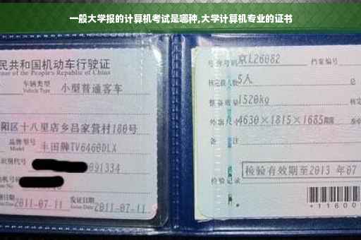 一般大学报的计算机考试是哪种,大学计算机专业的证书