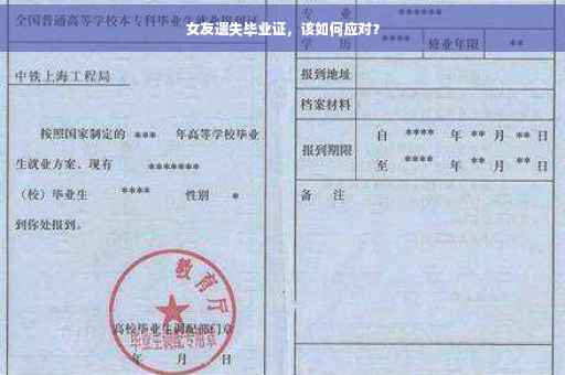 女友遗失毕业证，该如何应对？
