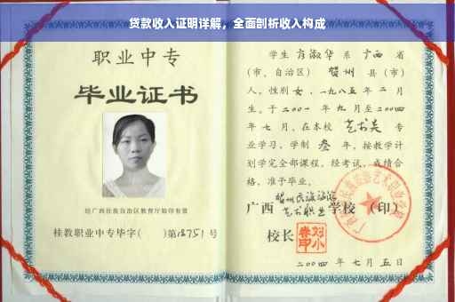 贷款收入证明详解，全面剖析收入构成