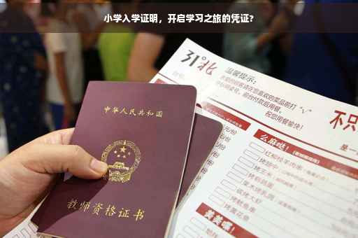 小学入学证明，开启学习之旅的凭证?