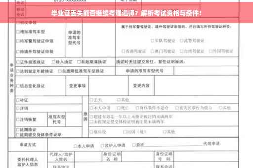 毕业证丢失能否继续考建造师？解析考试资格与条件！