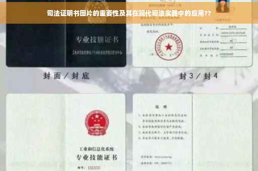 司法证明书图片的重要性及其在现代司法实践中的应用??