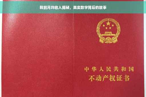税前月均收入揭秘，真实数字背后的故事