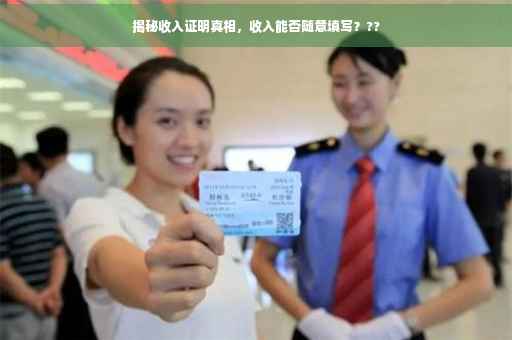揭秘收入证明真相，收入能否随意填写？??