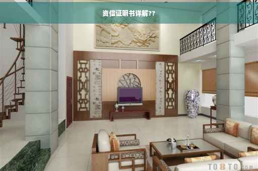 资信证明书详解??