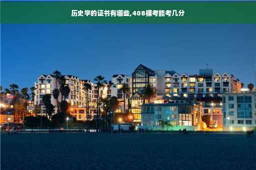 历史学的证书有哪些,408裸考能考几分
