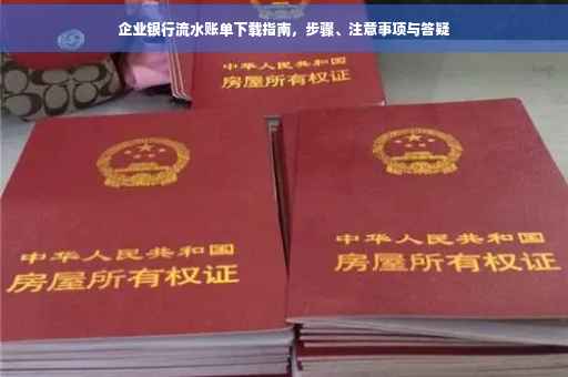 企业银行流水账单下载指南，步骤、注意事项与答疑