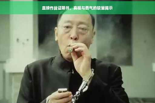 直接作战证明书，真相与勇气的较量揭示