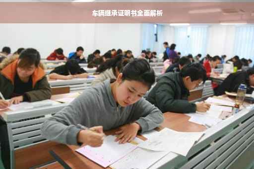 车辆继承证明书全面解析