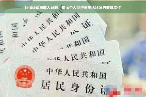 社保证明与收入证明，揭示个人经济与生活状况的关键文件