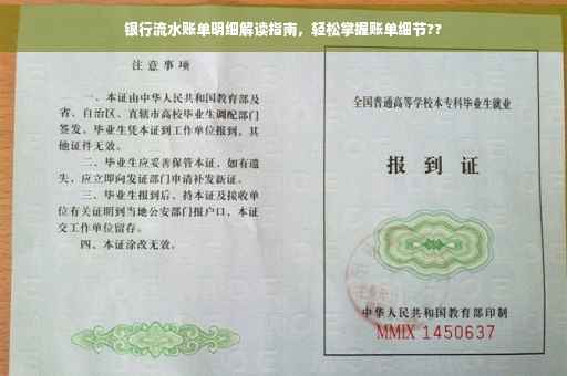 银行流水账单明细解读指南，轻松掌握账单细节??