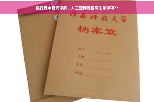 银行流水查询详解，人工查询流程与注意事项??