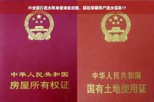 兴业银行流水账单查询全攻略，轻松掌握账户流水信息??