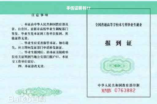 手伤证明书??
