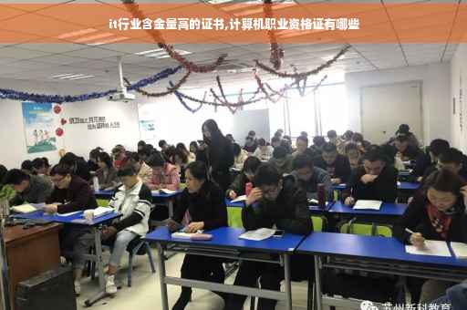 it行业含金量高的证书,计算机职业资格证有哪些