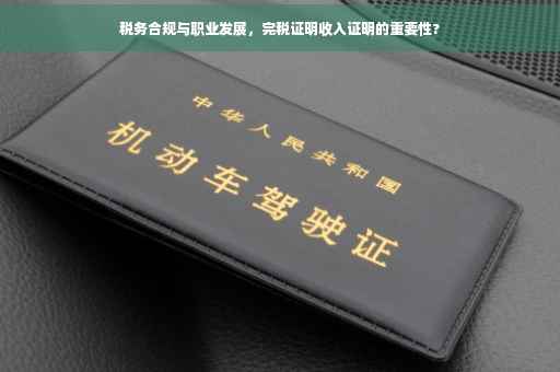 税务合规与职业发展，完税证明收入证明的重要性?