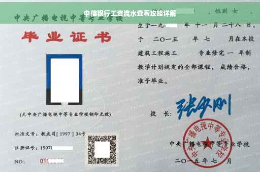 中信银行工资流水查看攻略详解